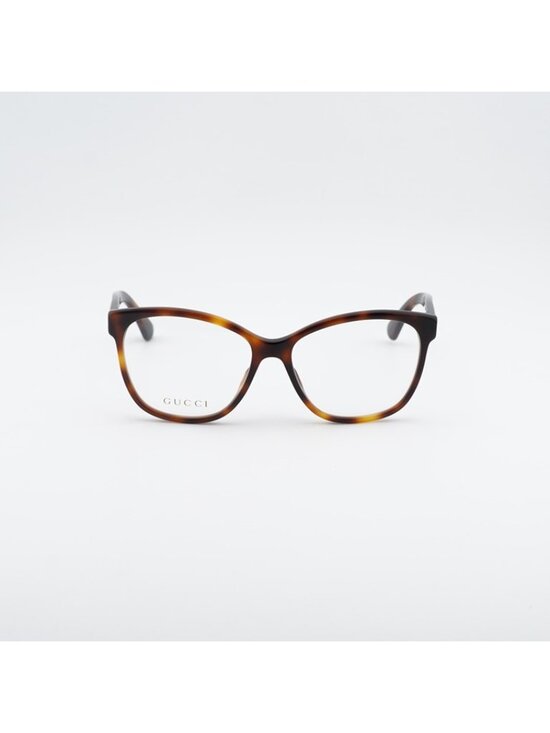 Gucci GG0421O 002 Eyeglasses Havana 55mm Cat Eye Frame main image 10